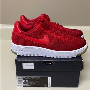 Nike Air Force 1 Ultra FlyKnit Low University Red